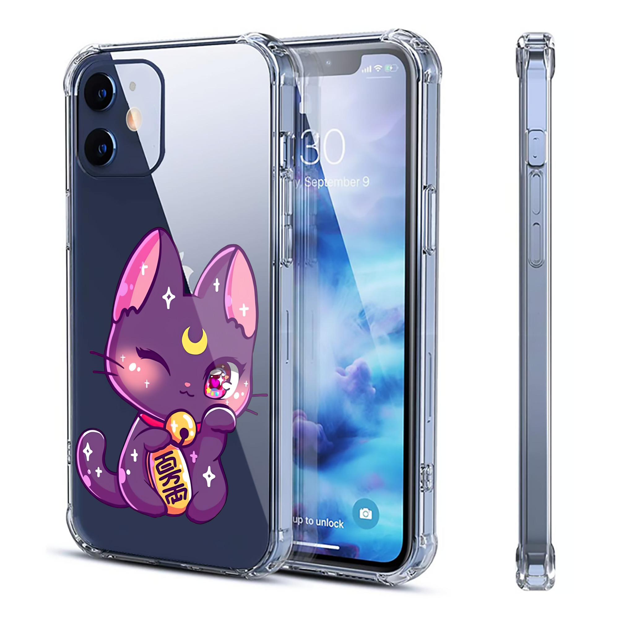 （画像用） 美少女戦士セーラームーン Sailor Moon 【iPhone 12シリーズ対応】透明スマホケース（クリアソフトケース）